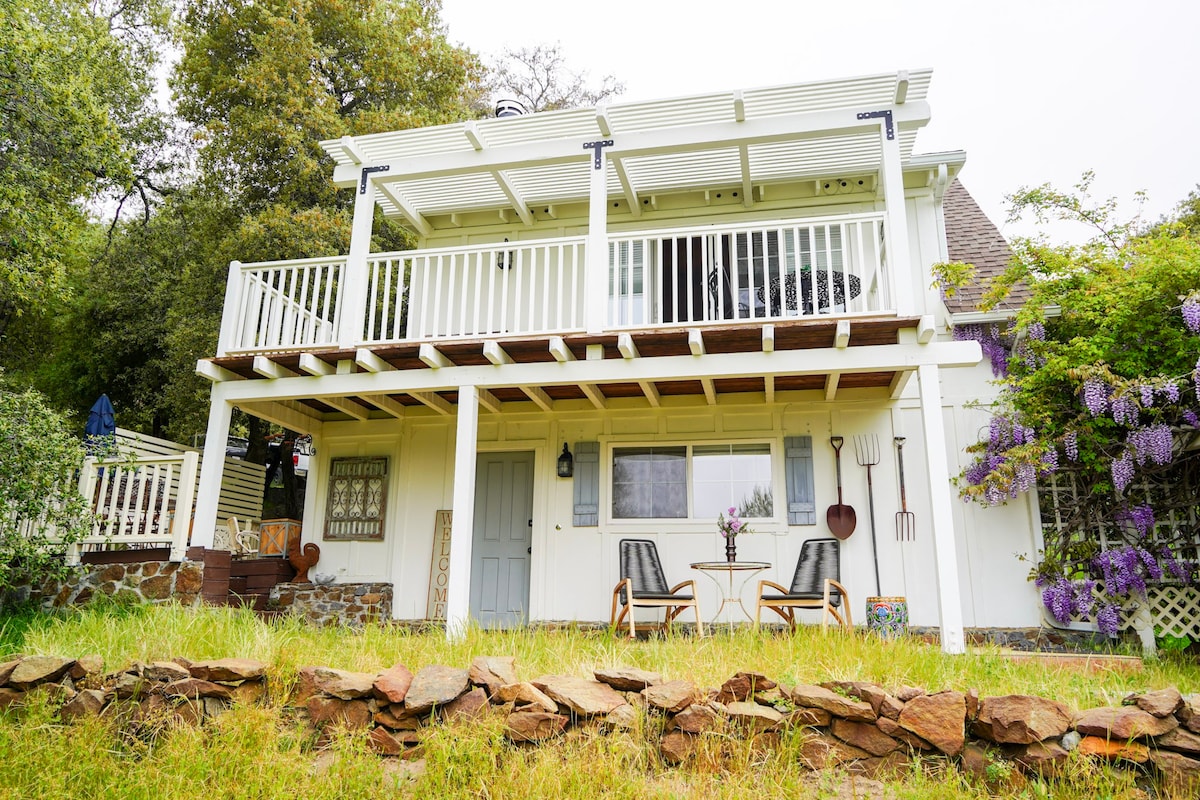 Tranquil Two-Story Cottage with Apple Trees