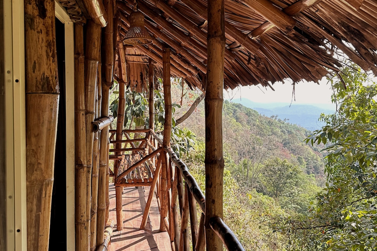 Kerala Scenic Bamboo Hut Inside the Woods