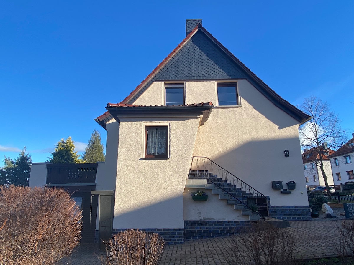 Ferienhaus Gernrode/Harz, Balkon, Grillplatz