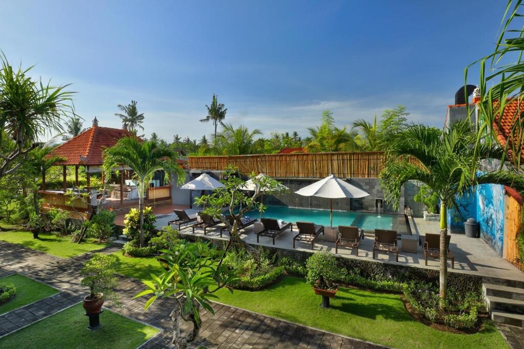 令人惊叹的豪华泳池景观，带阳台Nusa Penida