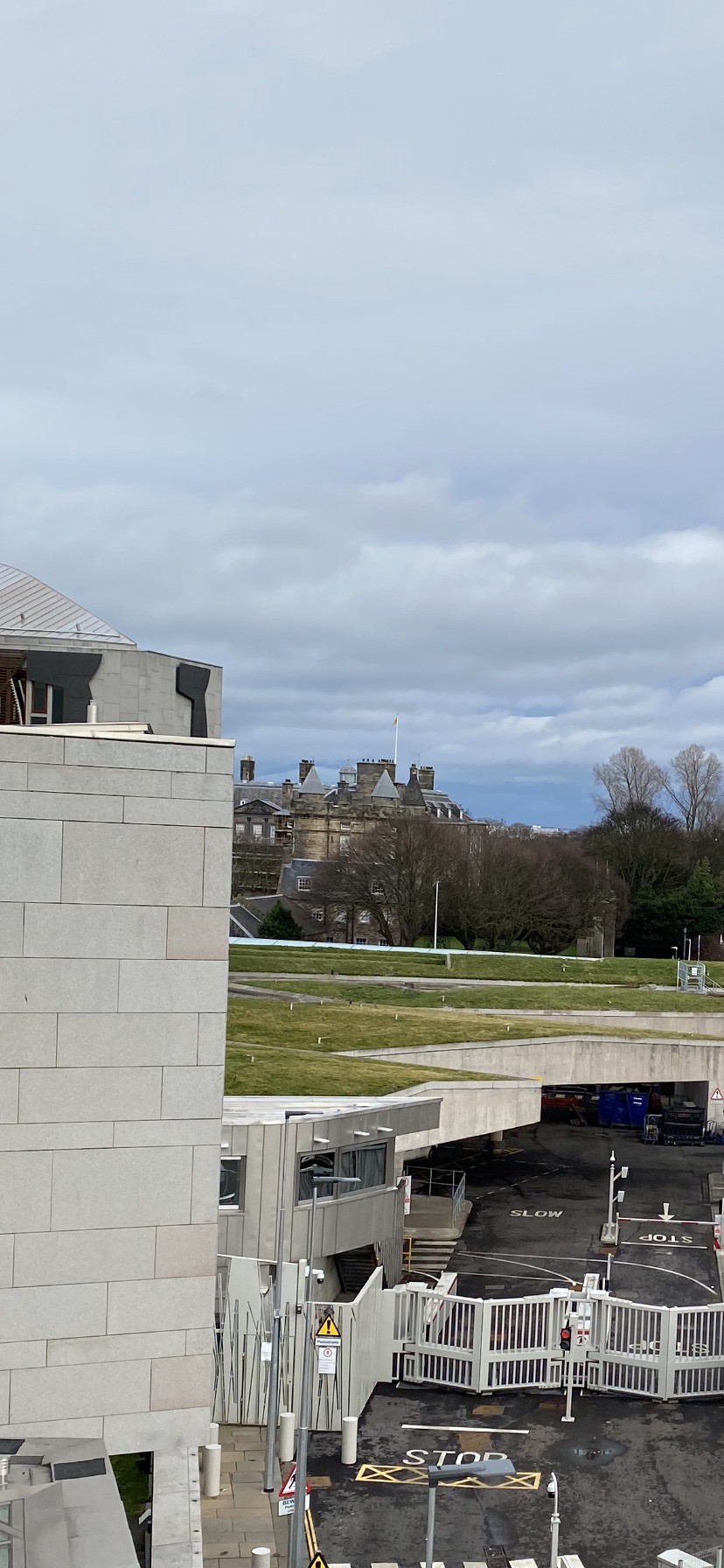 Overlooking Holyrood Palace