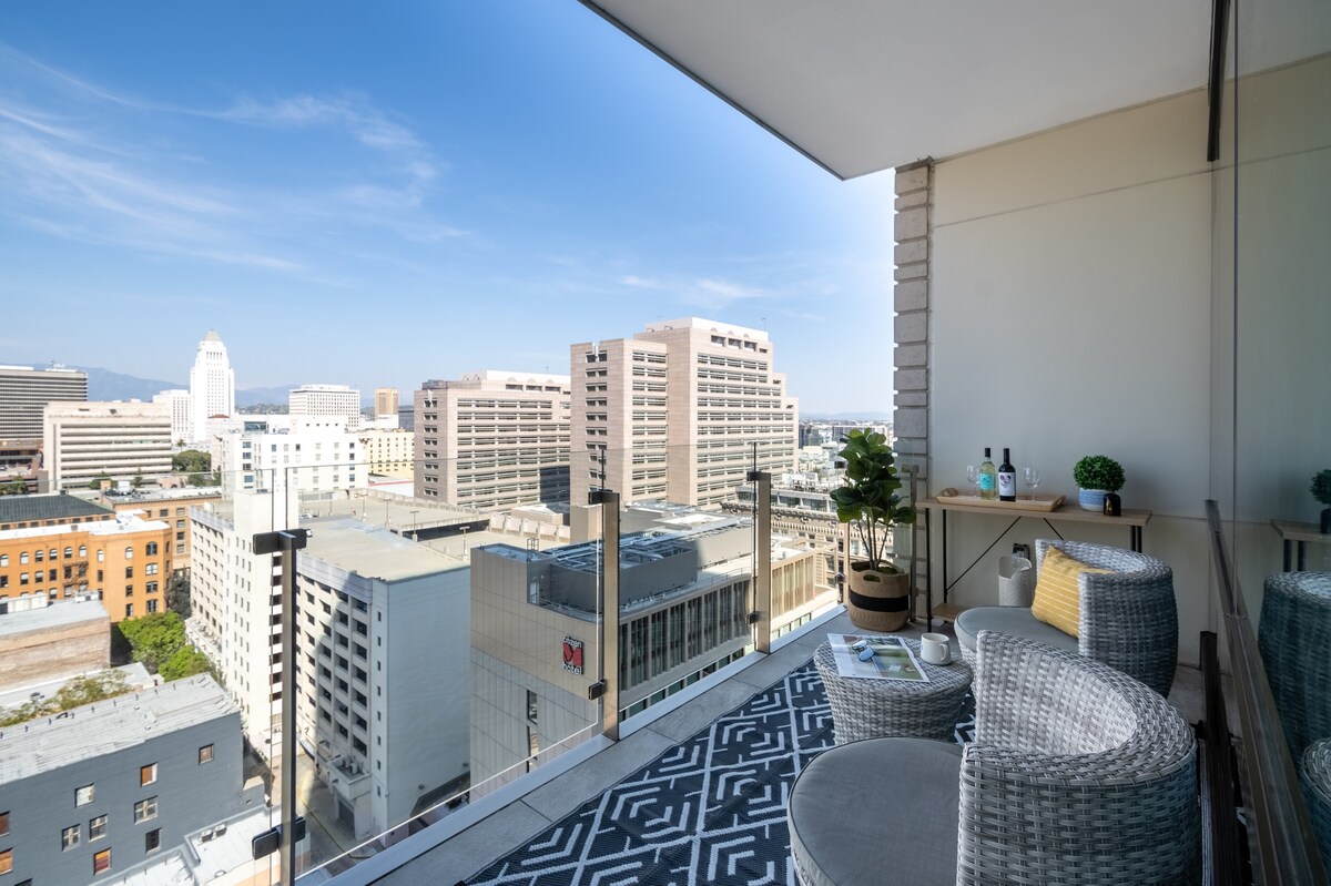 DTLA Haven Retreat I私人阳台I SkyView