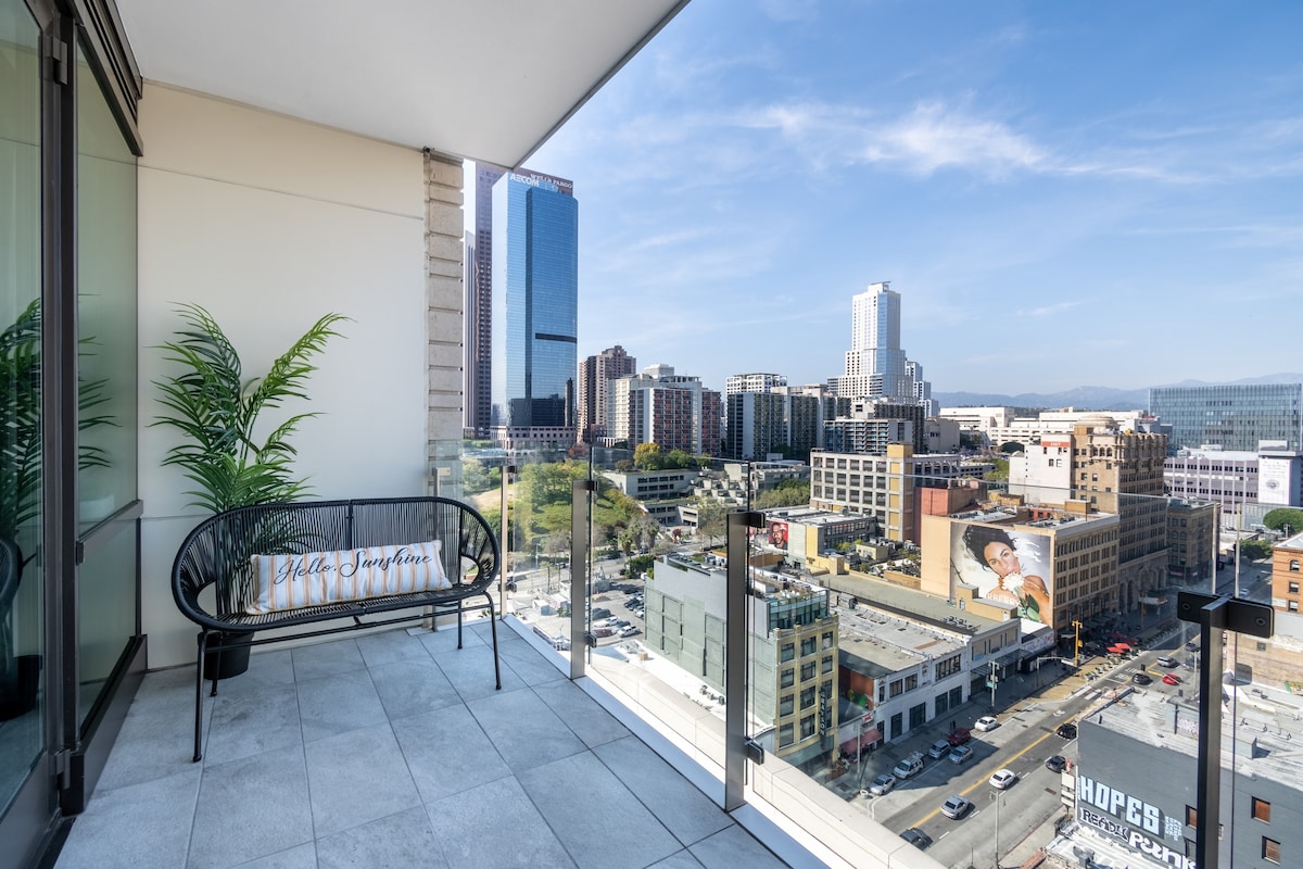 DTLA Haven Retreat I私人阳台I SkyView