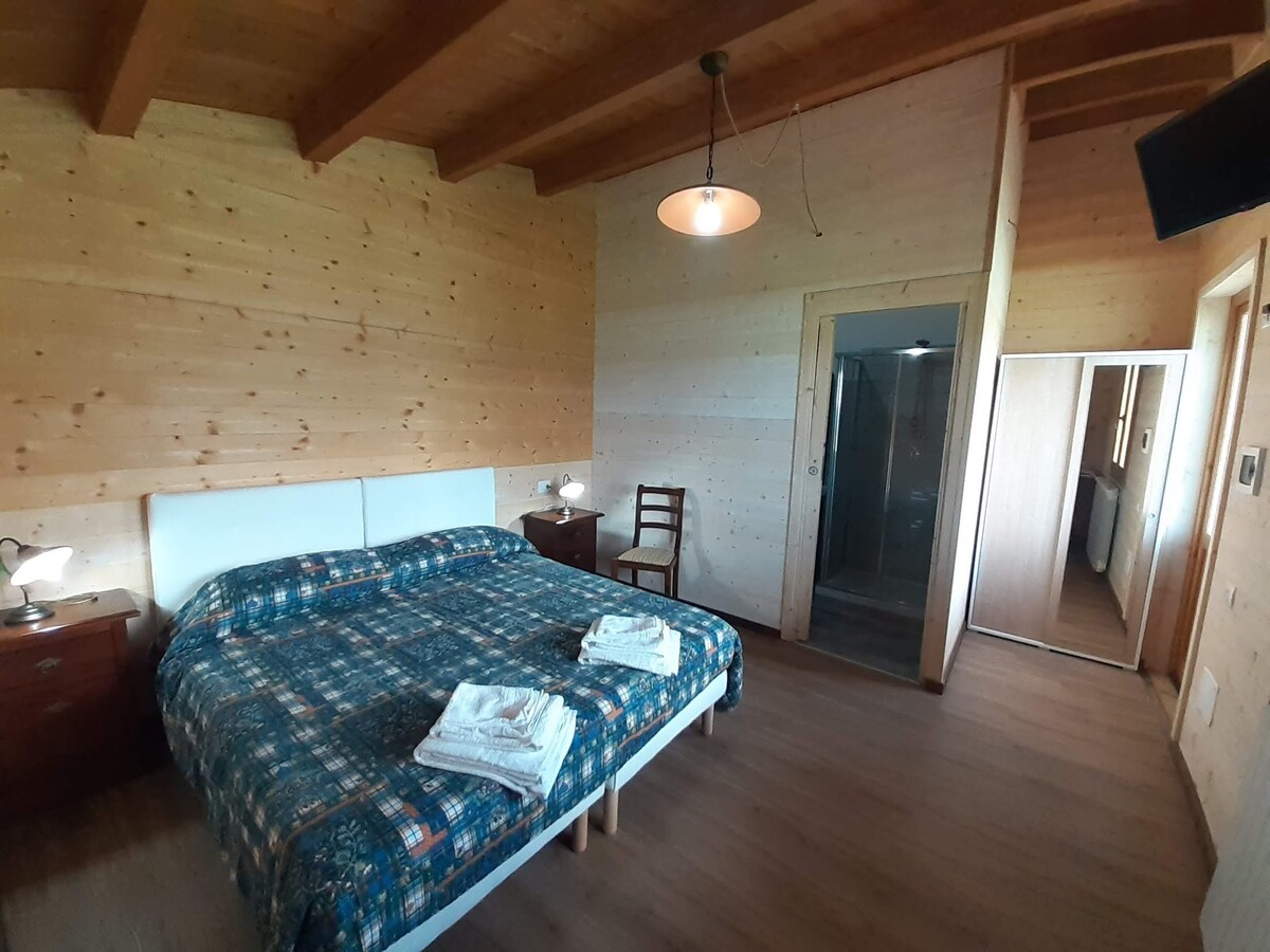 Dormire in una baita in legno ad Amatrice