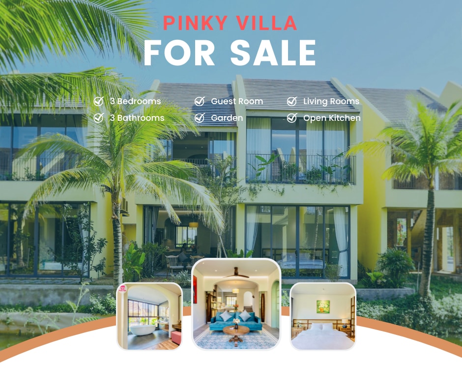 BigSale Pinky Villa 7 mins to Hoi An - River view