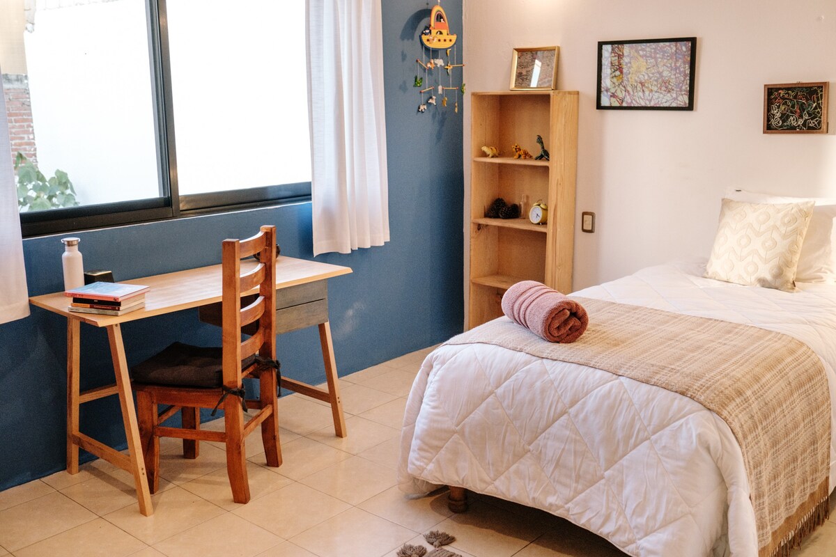Comfy room with garden 10m from the city center