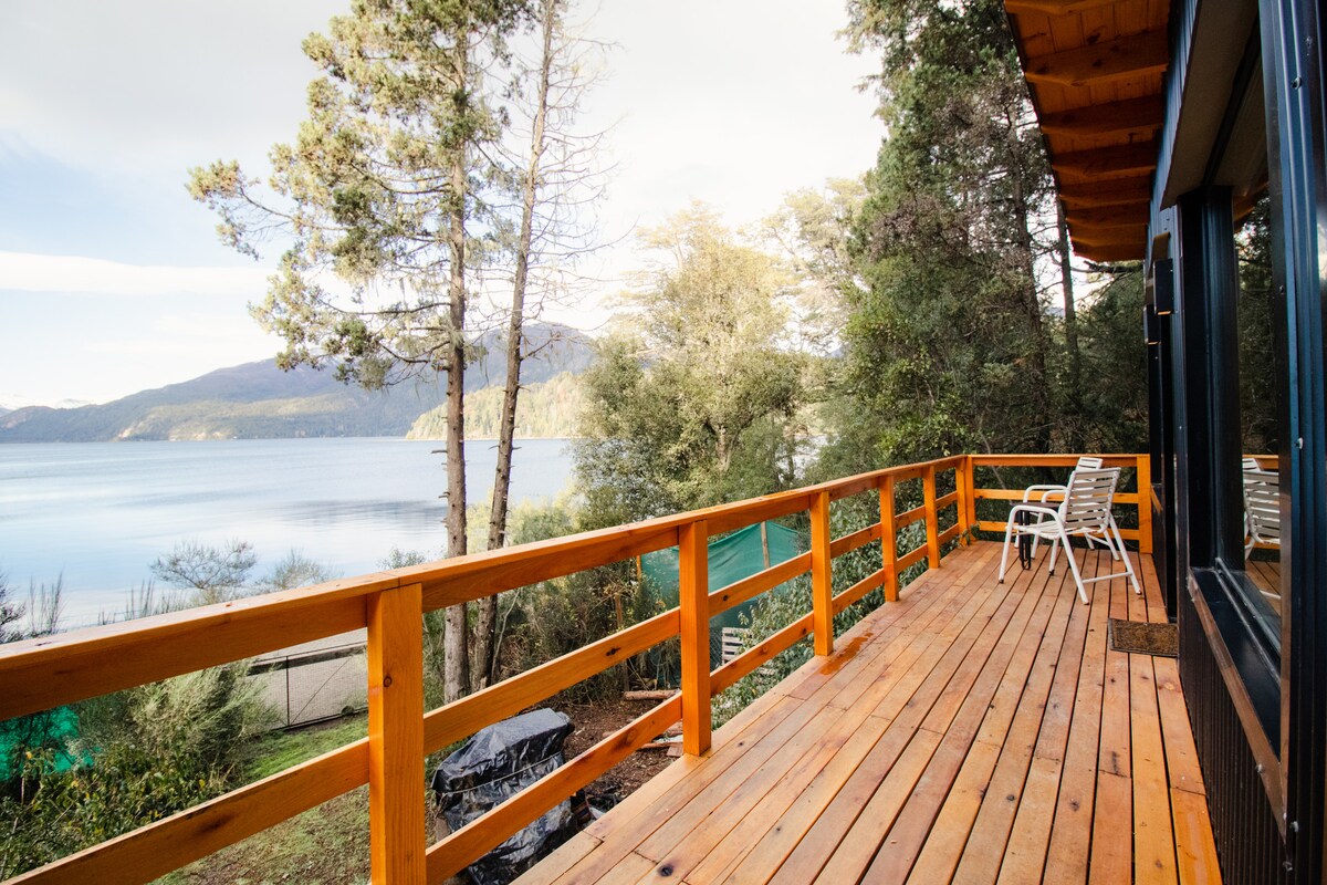 Cabaña c/Costa de Lago.Bariloche. Playa Sin Viento