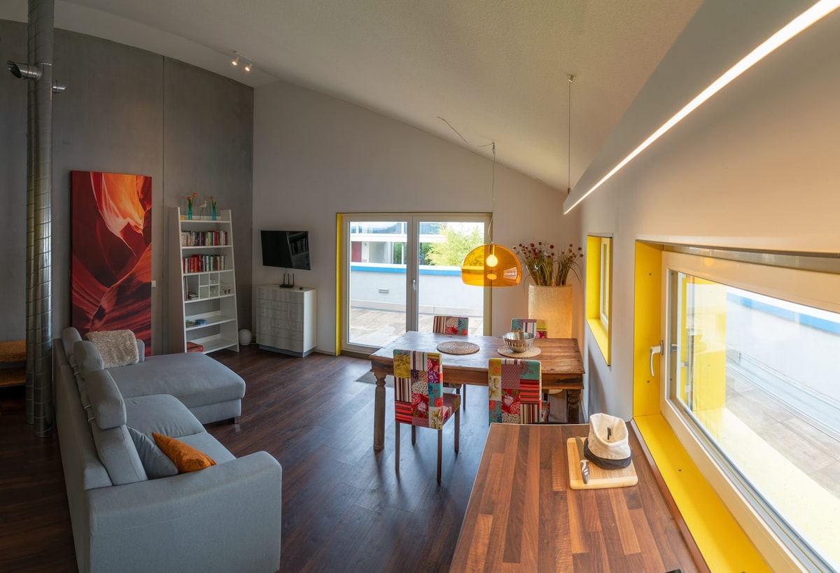 Loft-Flair mit Aussicht in Gailingen am Hochrhein