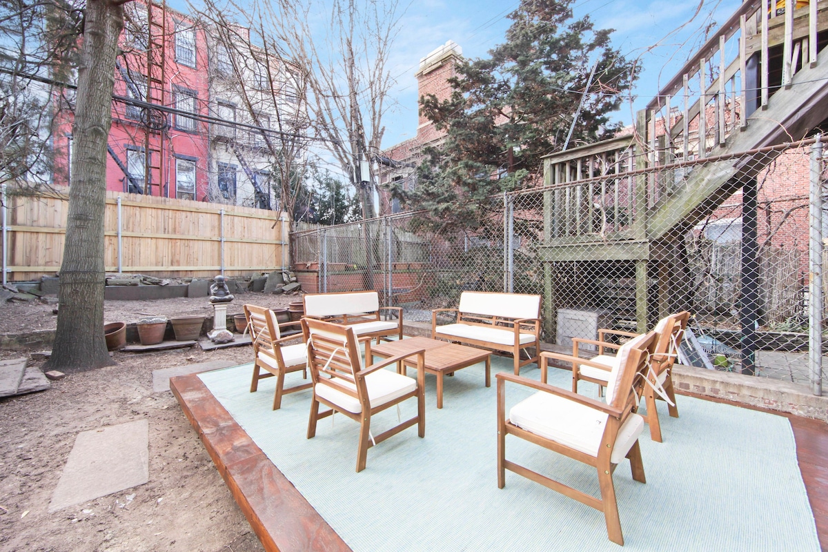 Parlor Floor in Brownstone w/ Private Backyard