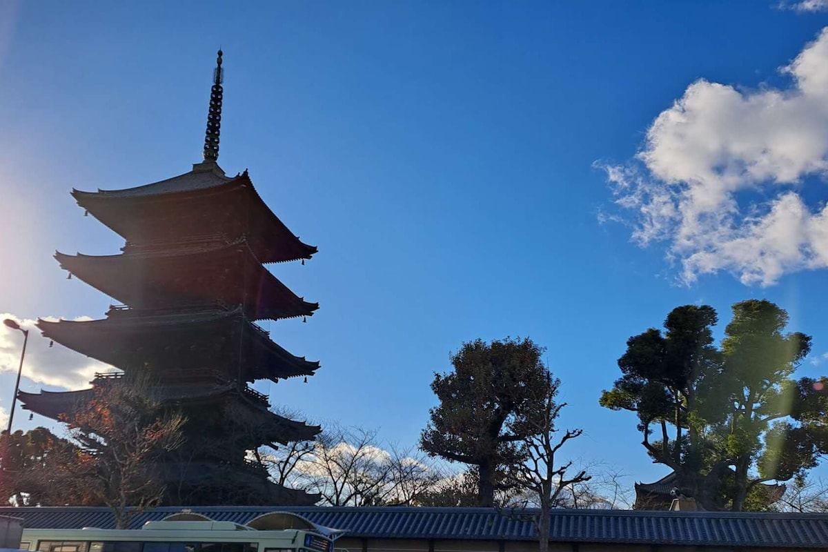 【京恋・夏】东寺步行约5分钟，京都站步行约10分钟，观光交通便利