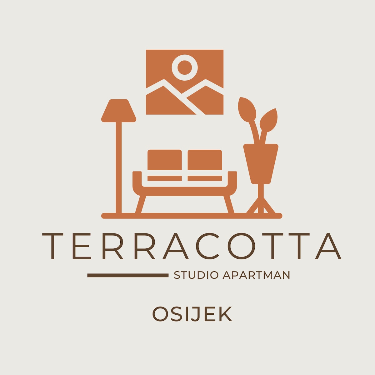 Terracotta studio apartment