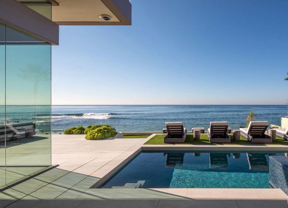 Sophisticated Ocean Front Home.
