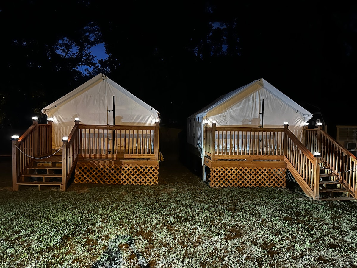 True Glamping | AC, Private Baths & Firepits