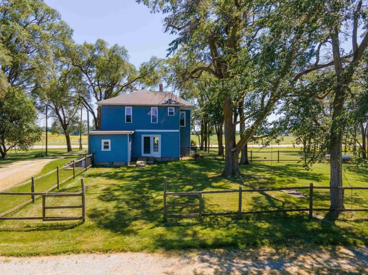 Country Home with pond