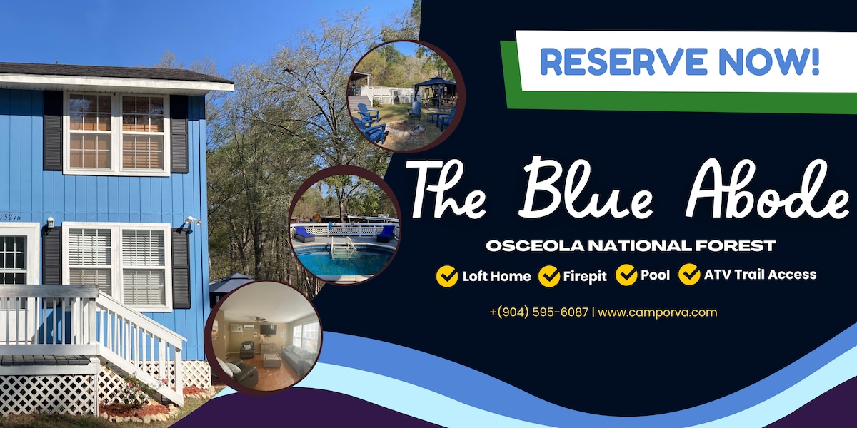 Loft Style Blue Home Pool & ATV Trails