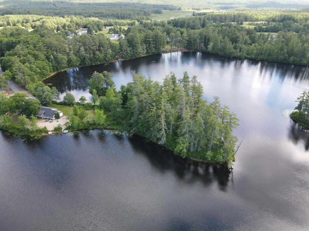 Secluded Wooded Waterfront Home Near Lake Winn.