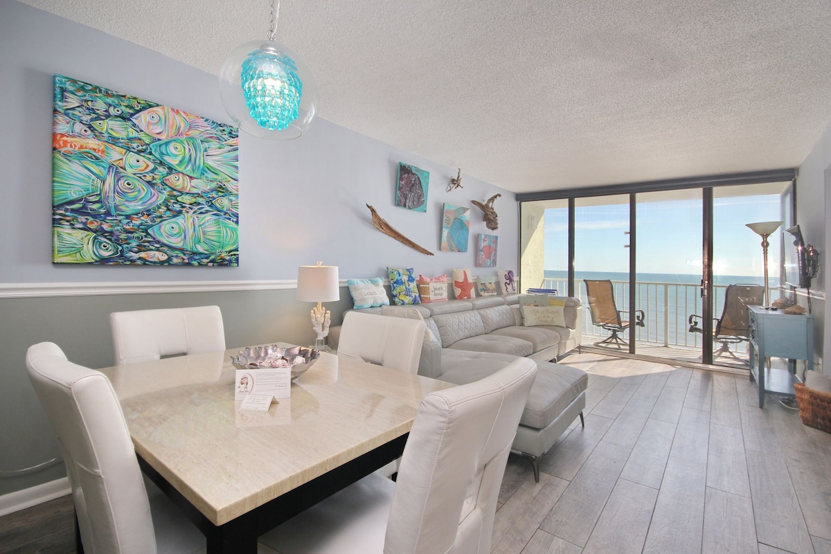 Oceanfront Balcony is OPEN! at Modern 2 Bed/2 Bath