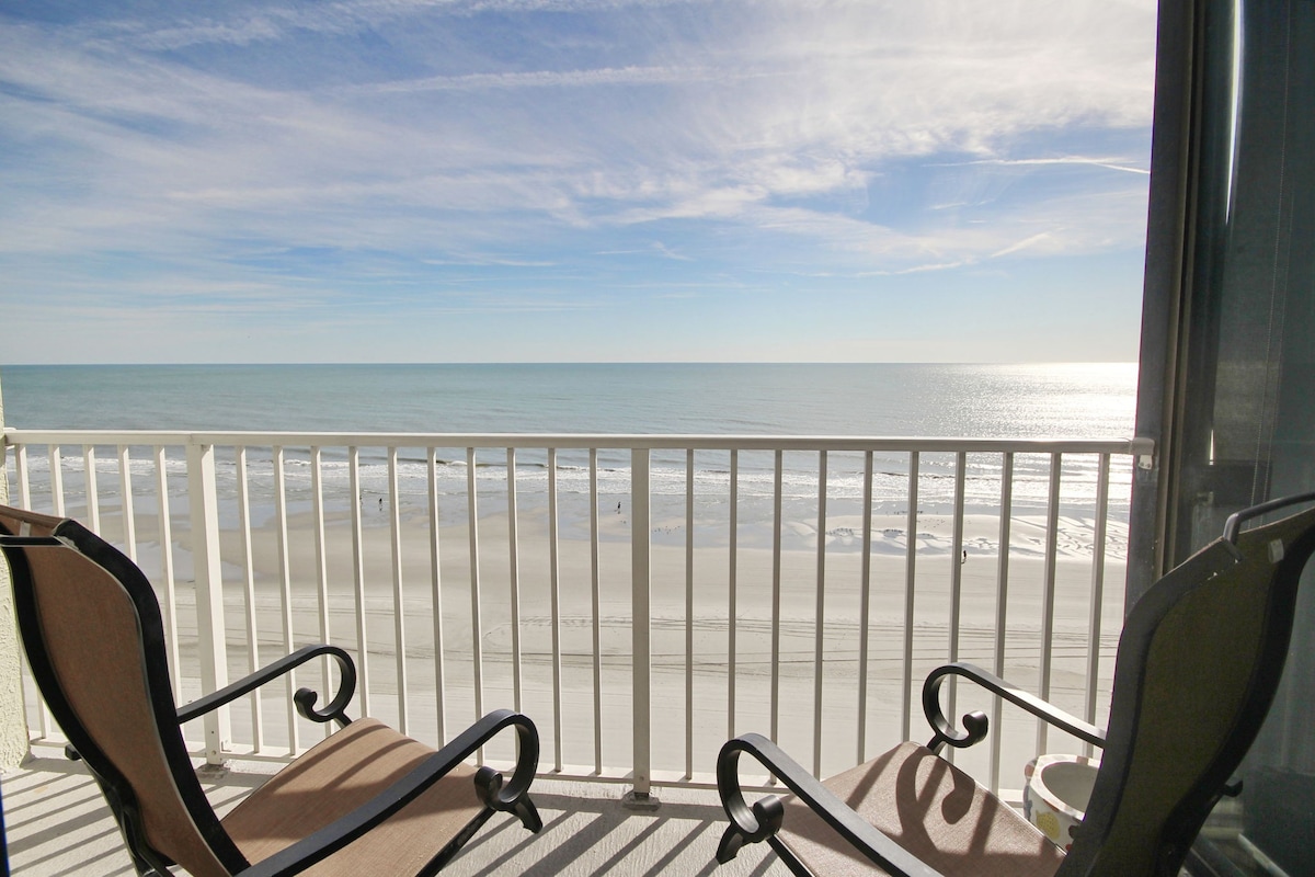 Oceanfront Balcony is OPEN! at Modern 2 Bed/2 Bath