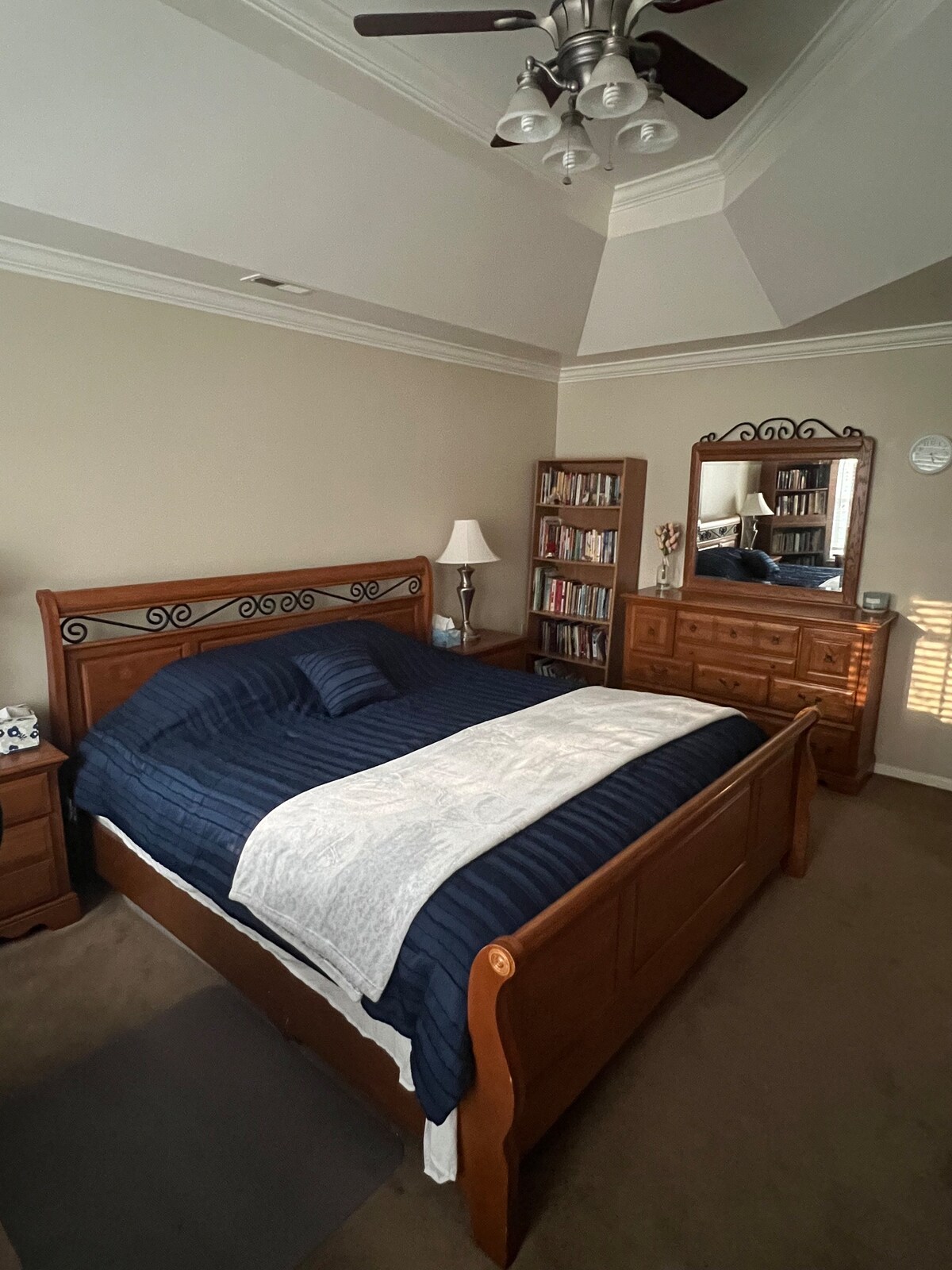 Master bedroom in Fort Mill home