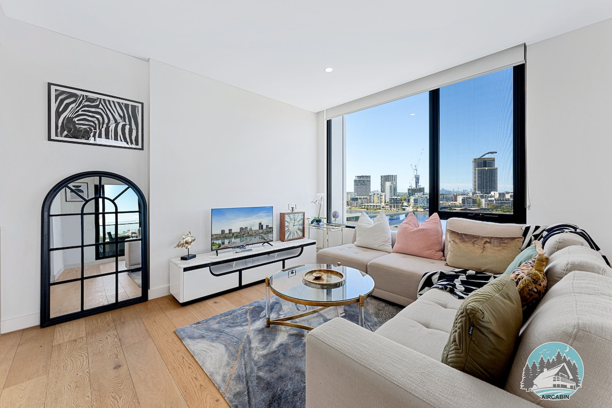 Aircabin - Wentworth Point - Stylish Cozy - 2 Beds