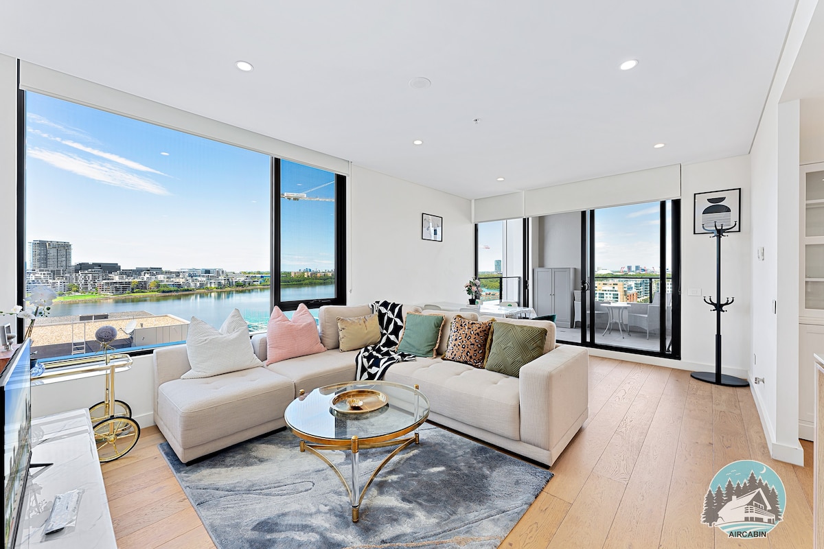 Aircabin - Wentworth Point - Stylish Cozy - 2 Beds