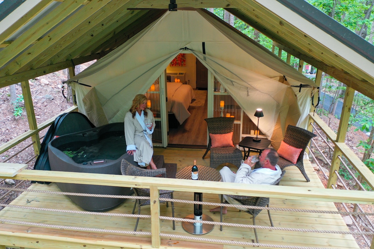 #11 Love Shack Luxury Glamping Tent Lovers Theme