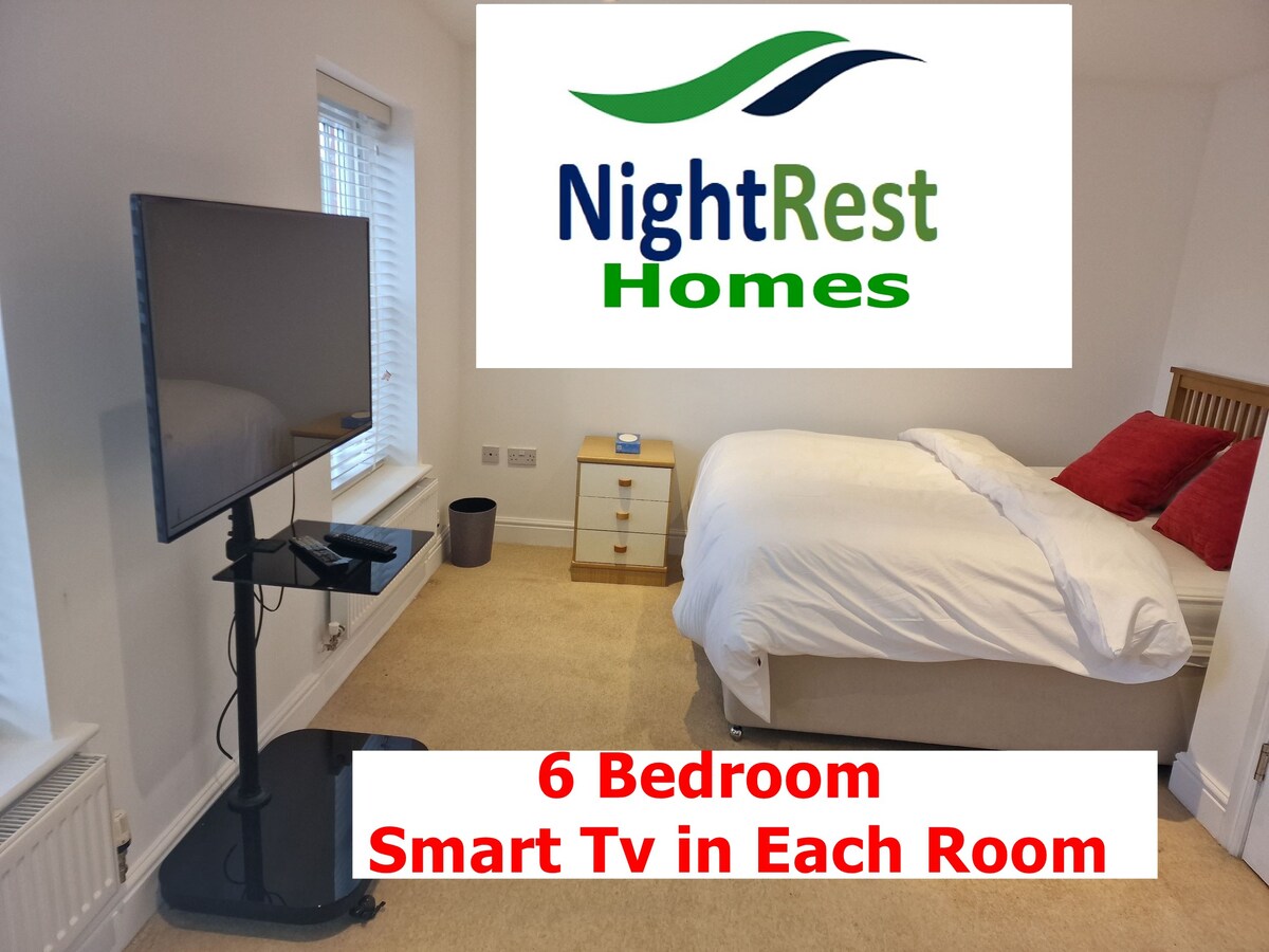 NightRest Homes 6 Bedroom Short & Long Term Stay
