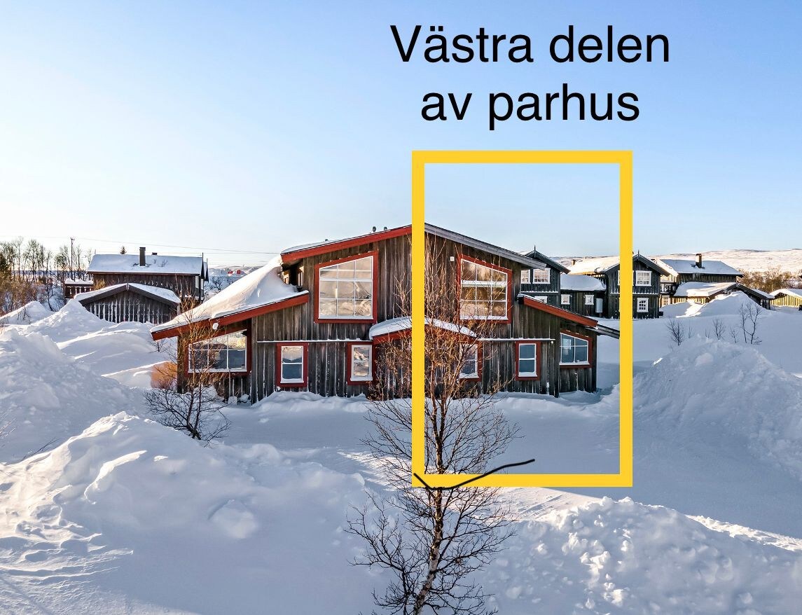 Parhus vid skidbacken i Storlien