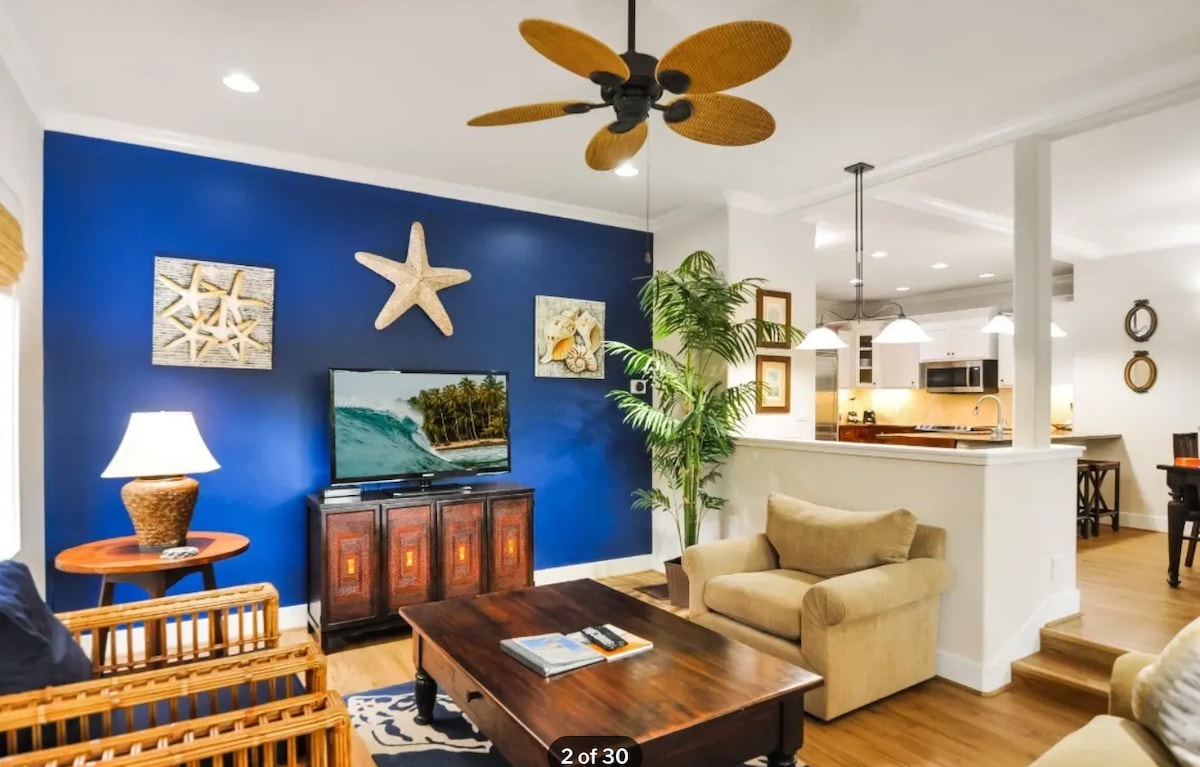2 bed/2 bath luxury condo in sunny Poipu with AC
