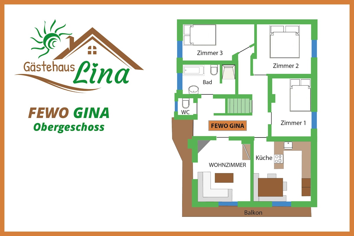 Gästehaus Lina/公寓Gina公寓房源