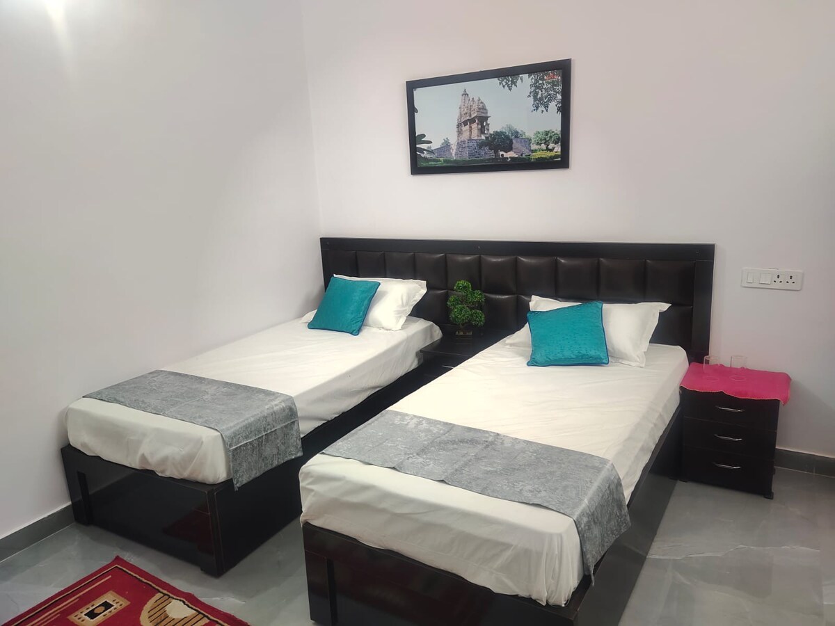Double Bed with Hot shower