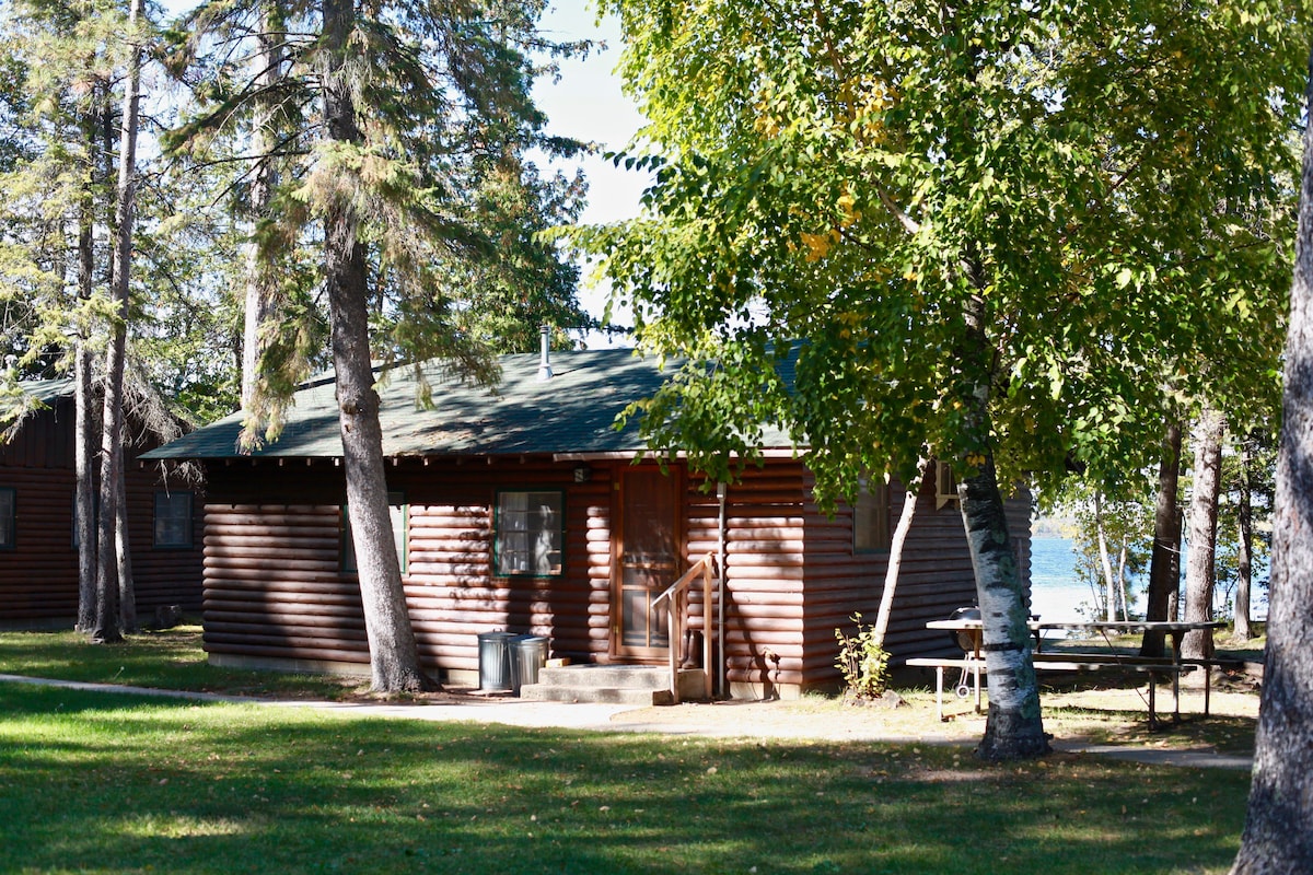明尼苏达州沃克科纳度假村附近的湖滨小木屋