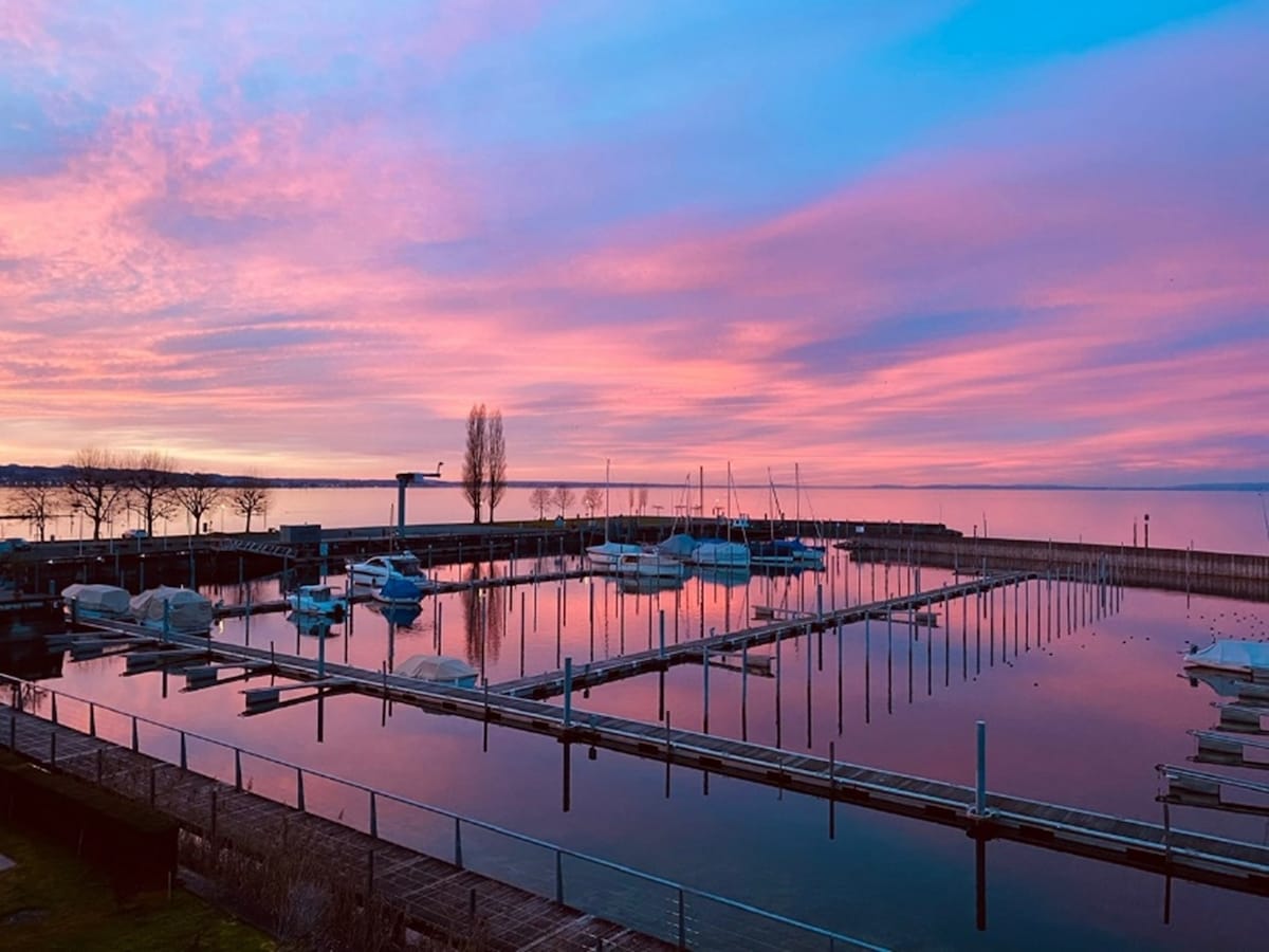 康斯坦茨湖（ Lake Constance ）的壮丽景色