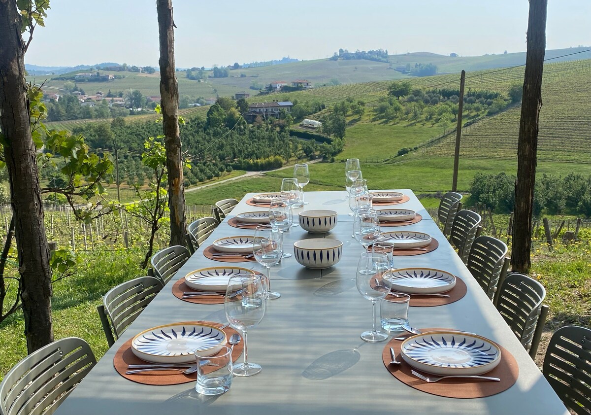 Villa Tinella - amazing vineyard views in Piemonte