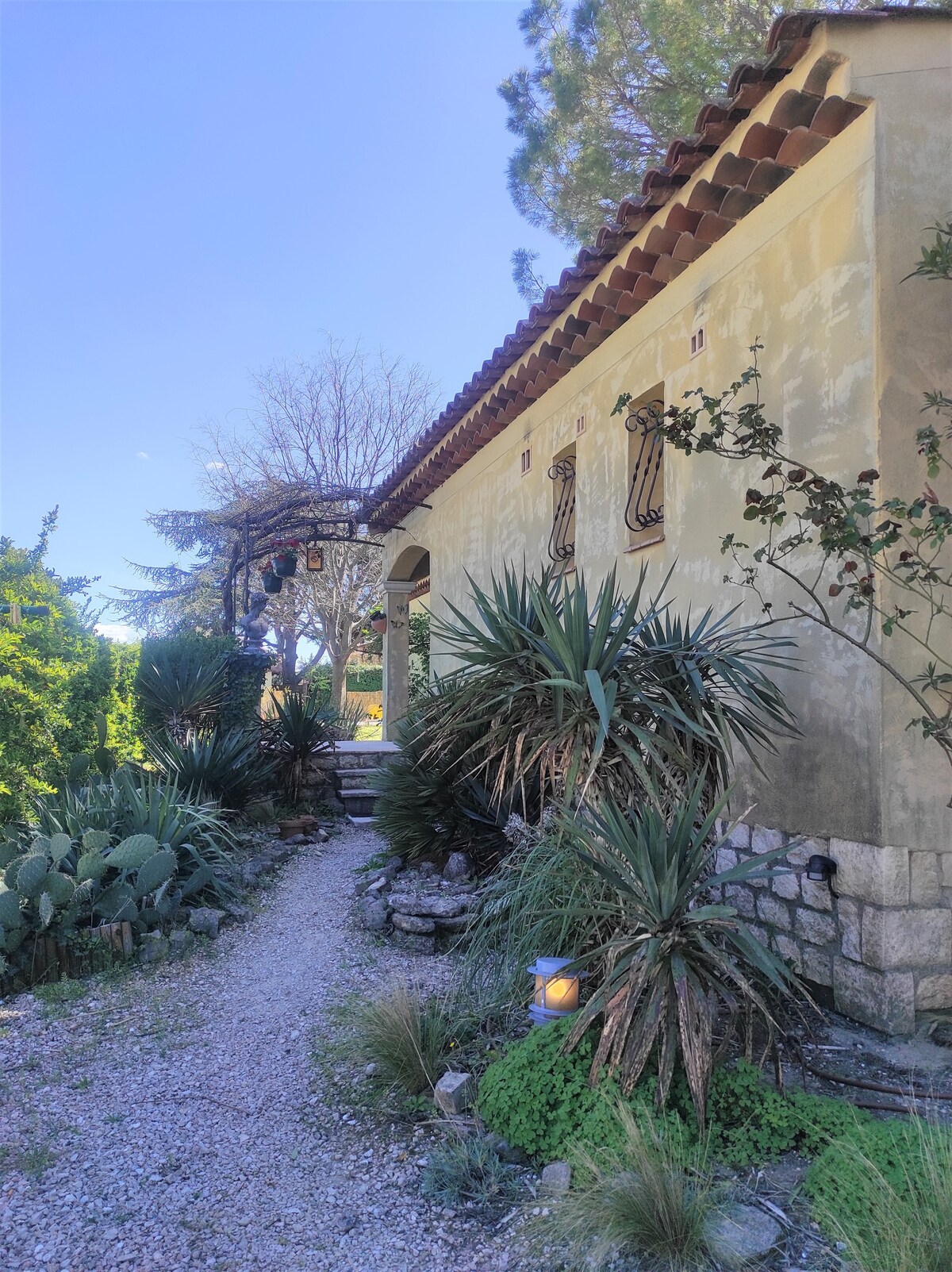 Gîte et piscine avec vue sur le Mont Ventoux