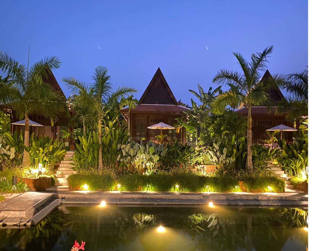 可供2人入住的私人高棉泳池别墅