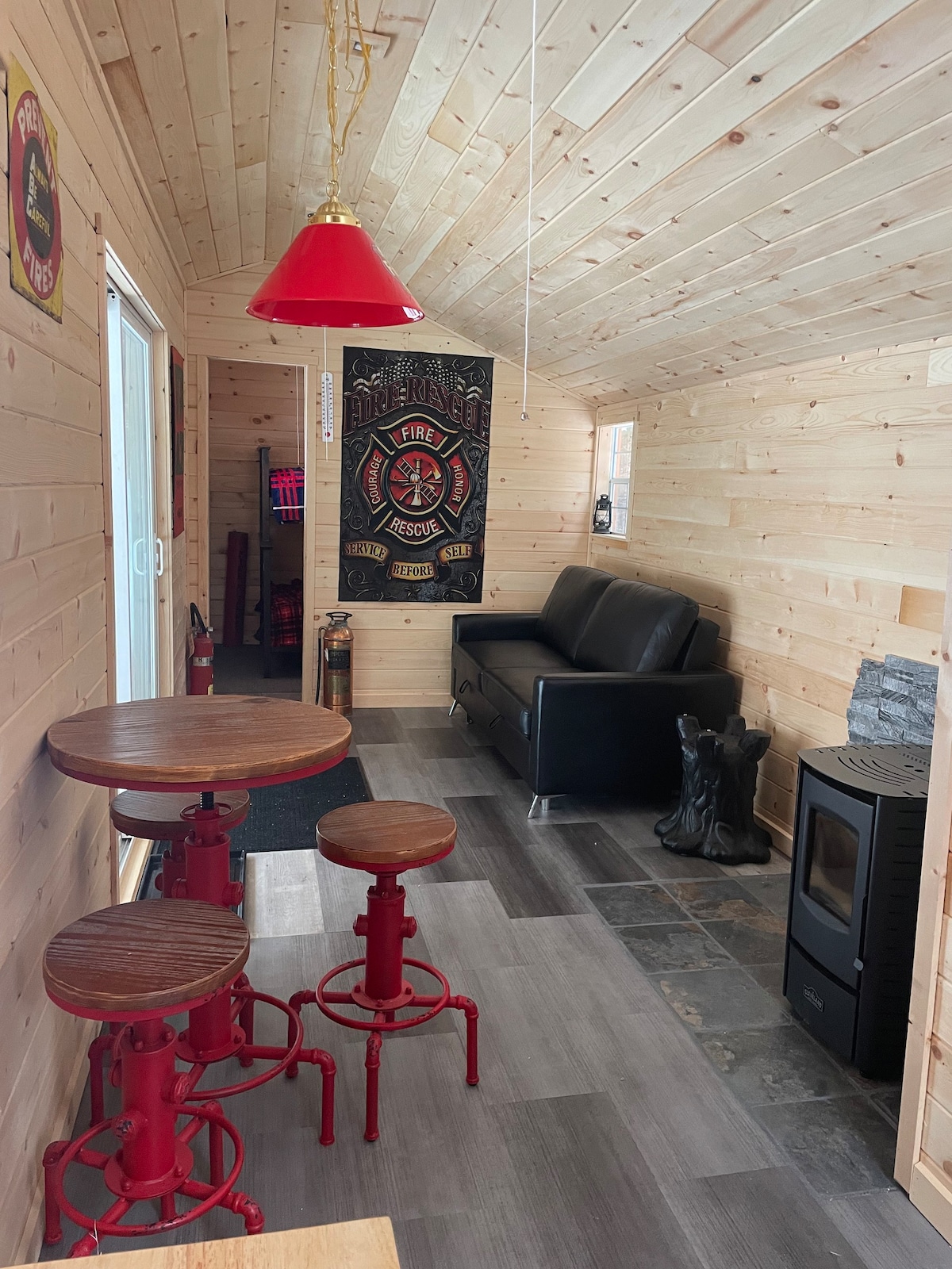 Off grid snowmobilers bunky