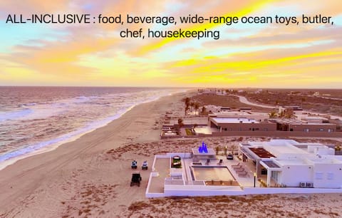 Villa Zafiro, all-inclusive seaside villa at Baja