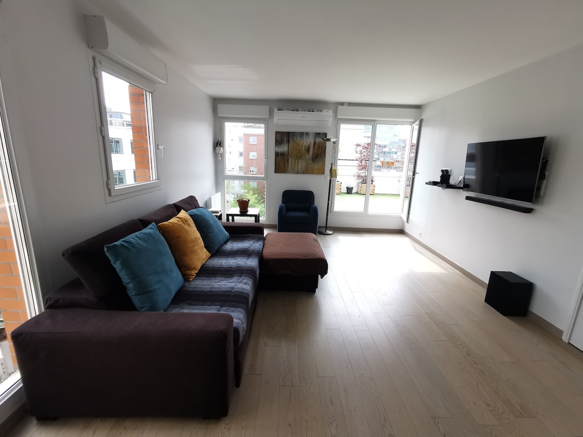 Beautiful apartment with large terrace, 6 people
