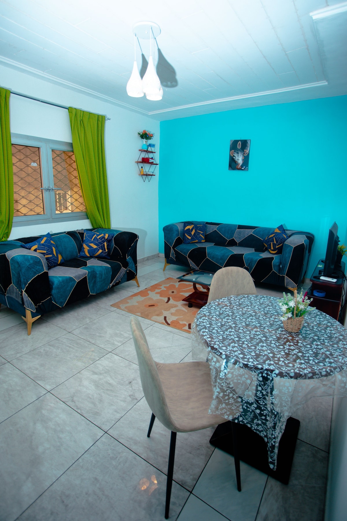 家具齐全的单间公寓Okeur de Bssadi +光纤+ IPTV