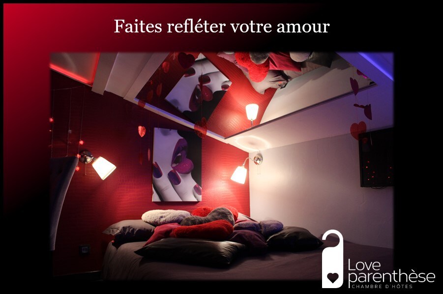 Chambre LOVE - Avec Bain Spa et Sauna