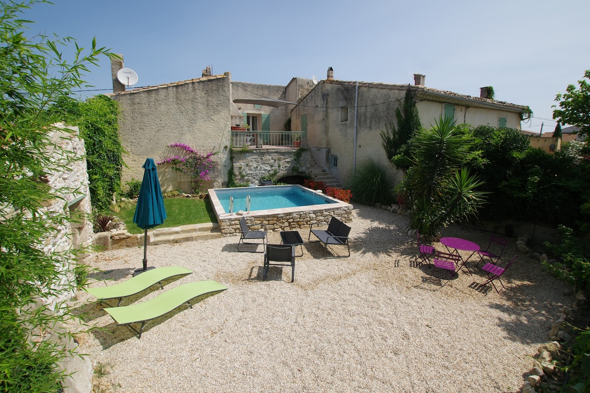 Maison 3 chambres, 6 pers, piscine privée