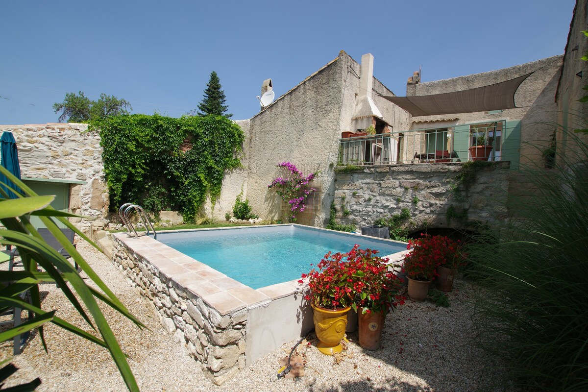 Maison 3 chambres, 6 pers, piscine privée