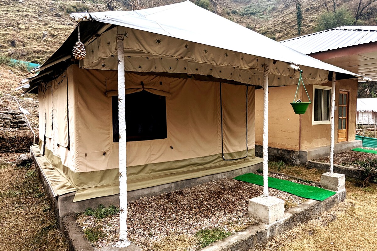 Private luxury Swiss tent near Bir Billing