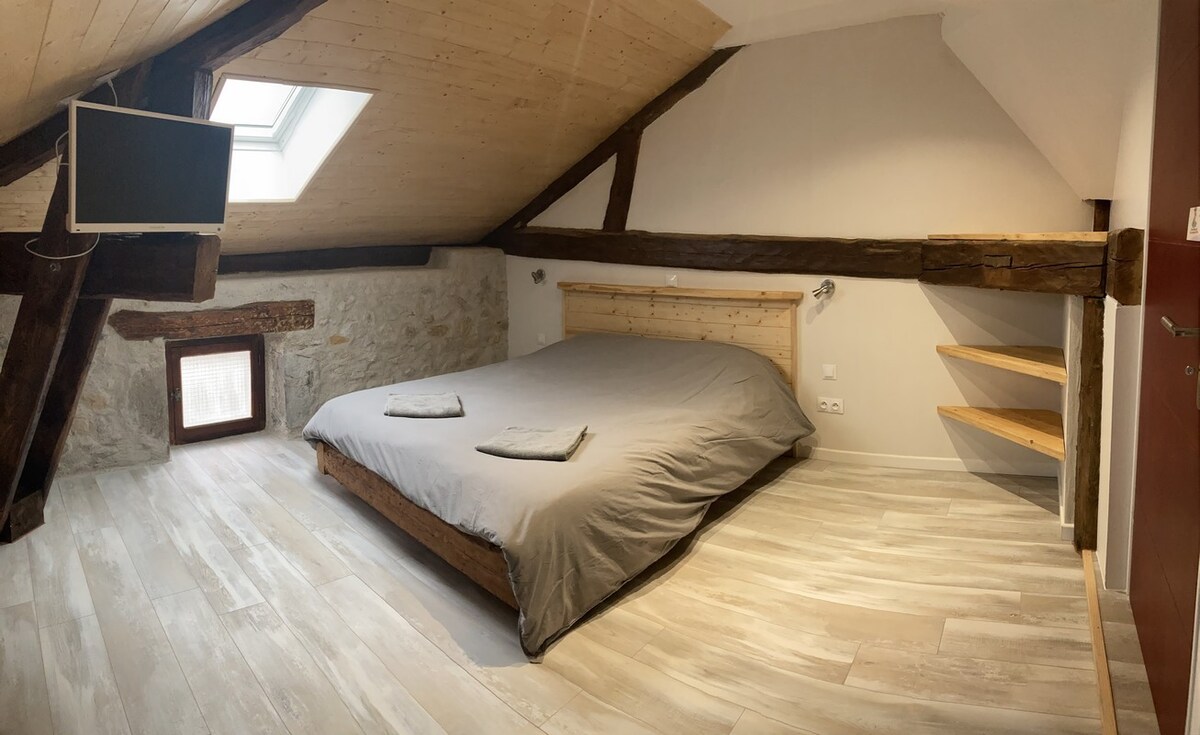 chambre dans corps de ferme