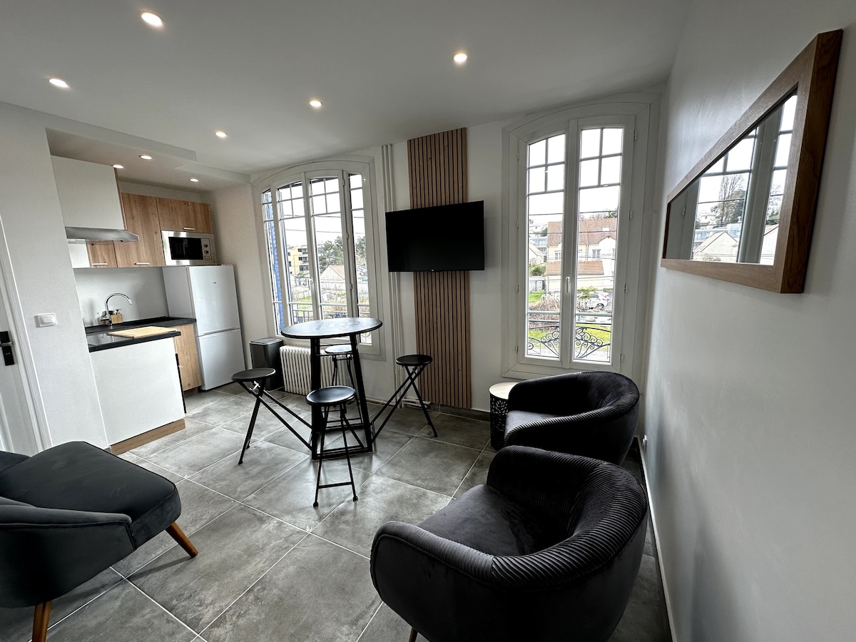 舒适的双层公寓Saint-Brice N ° 5 +公共露台