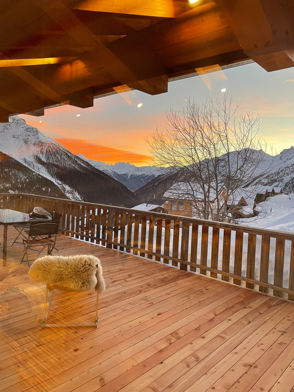 chalet di lusso con vista magnifica sulle montagne