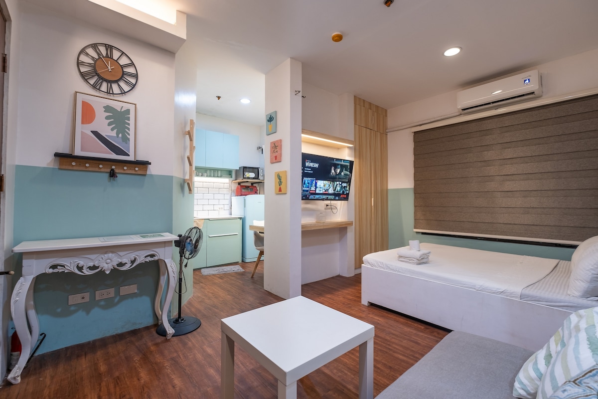巴科洛德市（ Bacolod City ）舒适现代单间公寓，免费停车