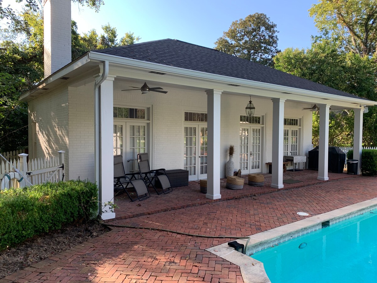 Pool House on grounds of Historic Ravenna Mansion
