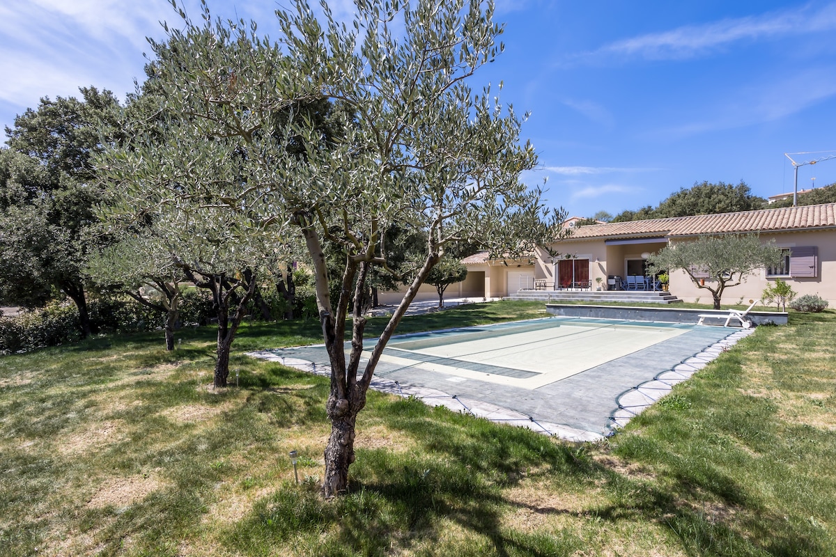 Maison avec piscine et vue sur le Mont Ventoux